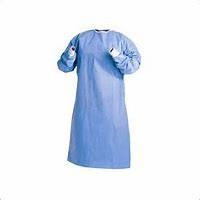Quality Economical SMS Nonwoven Disposable Plastic Gowns With Knitted Collar And Velcro wholesale
