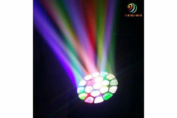 Bright IP22 LED Moving Head Light 19pc 15w 5000 Lifetime For Night Clubs