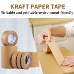 100% Recyclable Biodegradable Reinforced Paper Packing Tape Carton Sealing