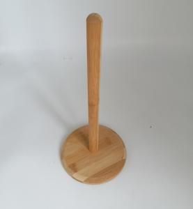 Quality Lightweight Bamboo Kitchen Roll Holder Wood Countertop Paper Towel Stand 33x15cm wholesale