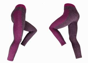 Quality 230gsm Colourful Yoga Leggings Pink Contrast Leggings Melange Pink wholesale