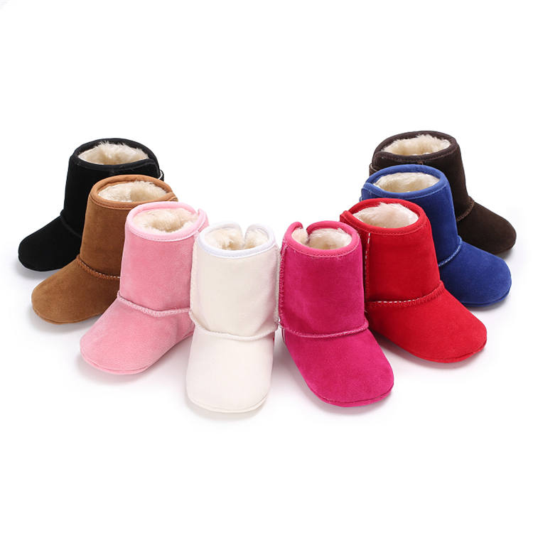 China Factory Cotton plush Keep warm 0-2 years boy and girl Walking baby boots