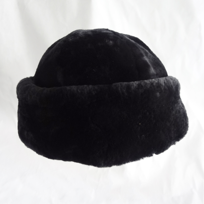 Hot selling cheap lining American cotton 6 panal shearling hat