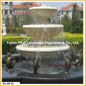 Quality Three Basin White Stone Water Bowl wholesale