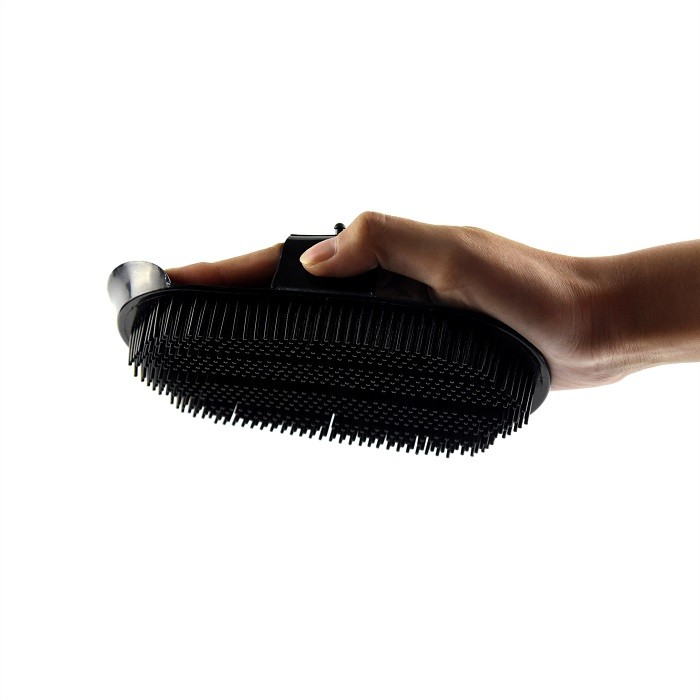 Four Sizes Plastic Curry Comb Adjustable Strap Flexible Bristles For Horse Cleaning