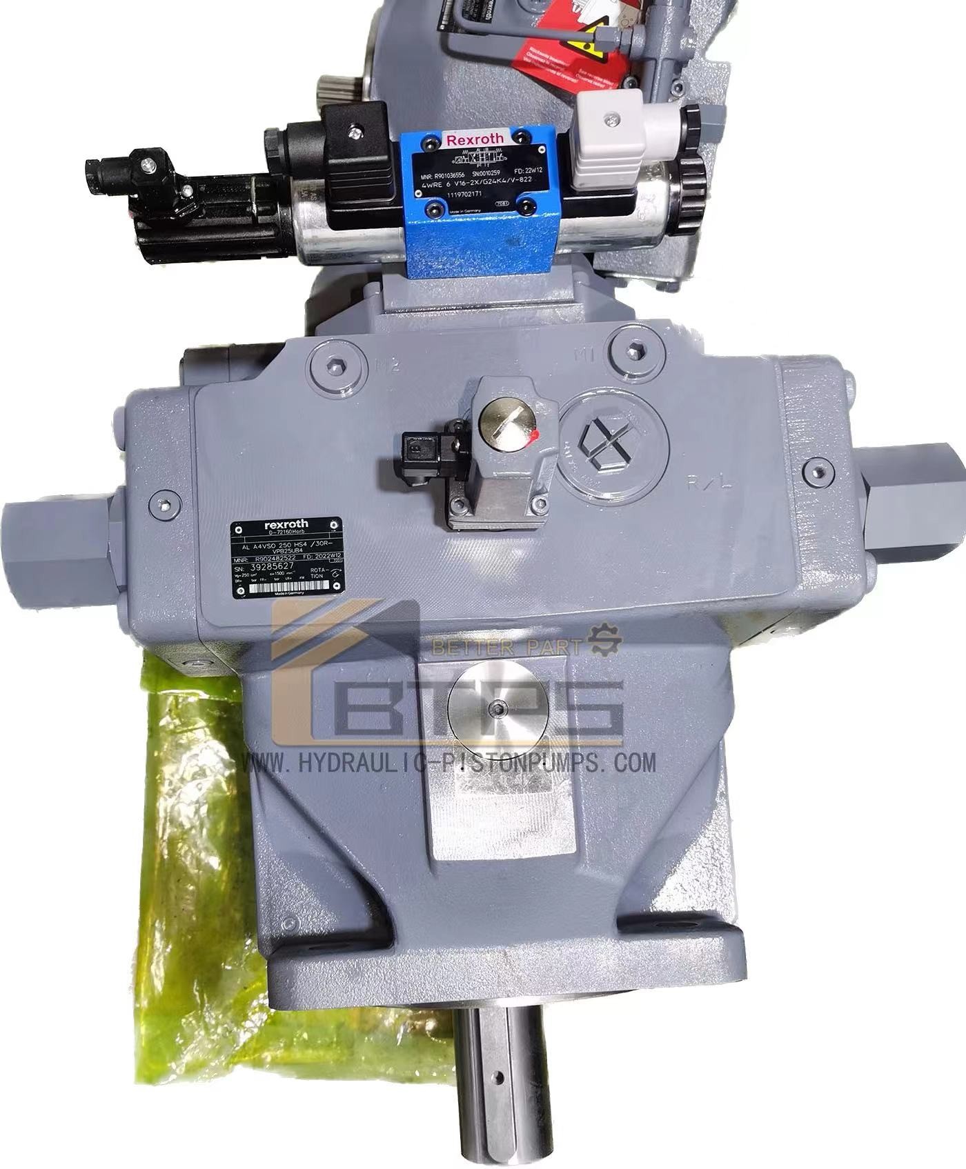 Hydraulic Axial Variable Displacement Piston Pump A4VSO Series For Excavators