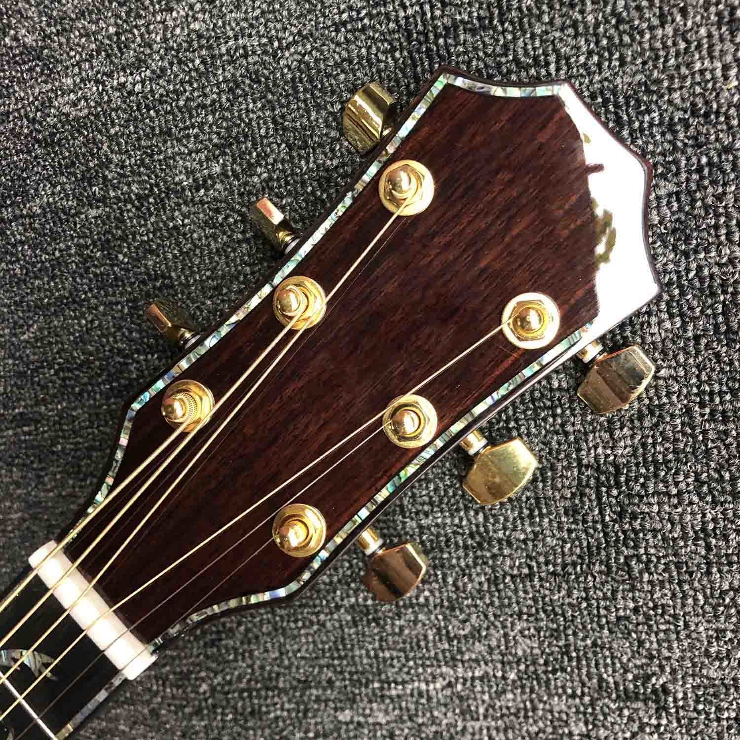 41 inch Solid KOA Top PS14 Acoustic Guitar Cocobolo Back Sides Real abalone Ebony Fingerboard TY Acoustic Guitar