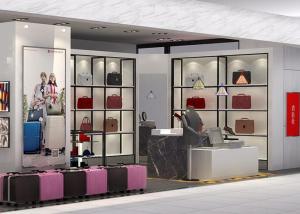 Quality Commercial Metal Shoe Store Display Fixtures , Fashion Bags / Footwear Display Racks wholesale