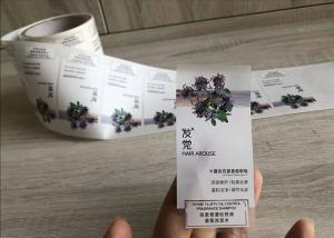 Quality Full color printed waterproof clear vinyl shampoo bottle packaging sticky labels wholesale