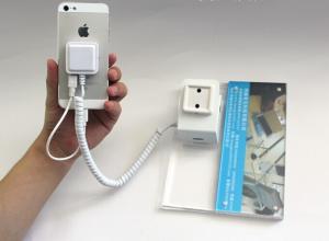 Quality COMER security cable lock devices Anti-theft mobile phone display stand with acrylic base wholesale