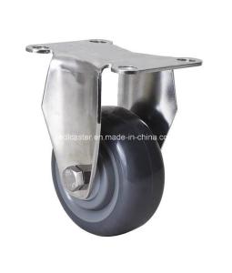 Quality Stainless 3&quot; 80kg Rigid PU Caster S5403-75 with Plastic Bearing Diameter 100mm wholesale