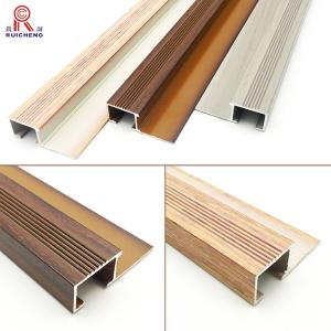 Quality Extruded Aluminum Metal Stair Nosing Safety Stair Straight Angles wholesale