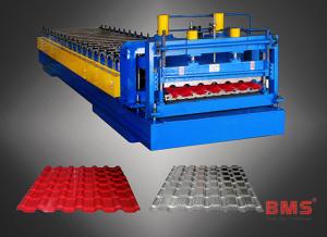 Quality Aluminum Roof Panel Roll Forming Machine Metal Roof Tile Making Low Noise wholesale