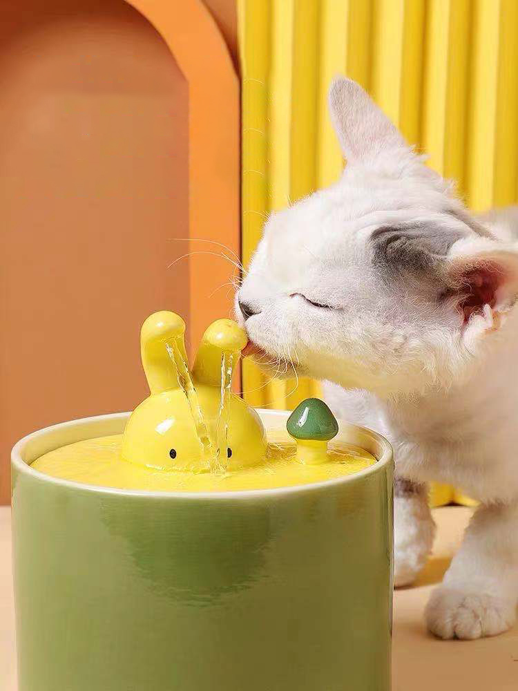 Dog Water Bowl Drinking Dispenser Rounded Automatic Pet Fountain Cats and Dogs All Sizes