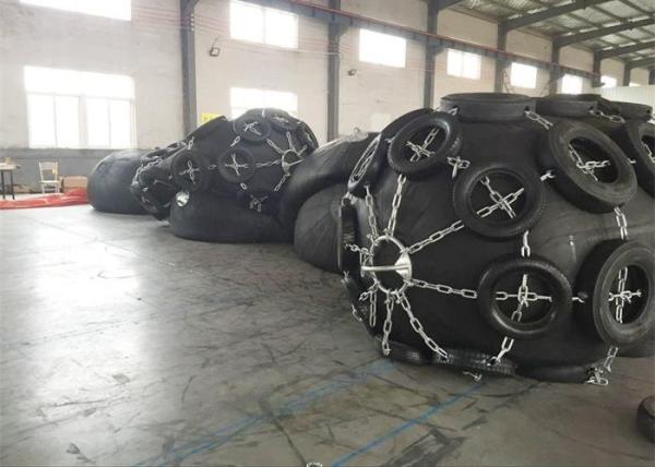 Cheap Ribbed Type Customized Size Of Inflatable Floating Marine Rubber Fender for sale