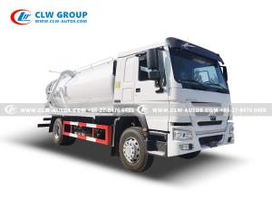 Quality SINOTRUK HOWO Sewage Suction Truck Vacuum Suction Truck 12CBM For Sanitation wholesale