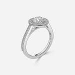 Round Cut Lab Grown Diamond Ring VVS Clarity for 5 -9 Finger Size