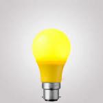 Yellow Plastic Cover LED Bulb Lighting with 3W-20W, 580nm, 80-98Ra, 50000 Hours