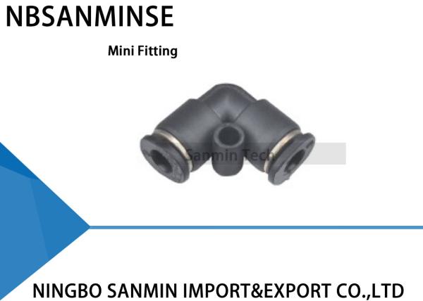 PV - C Compact One Touch Fitting Mini Fittings Tube Union Elbow Air Connector