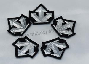 Quality SGS 3D Embossed Patches Microfiber Woven Clothing Labels wholesale