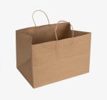 takeout kraft packaging bag with handle