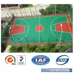 Fire Resistant Seamless Athletic PU Sports Flooring Aging resistance