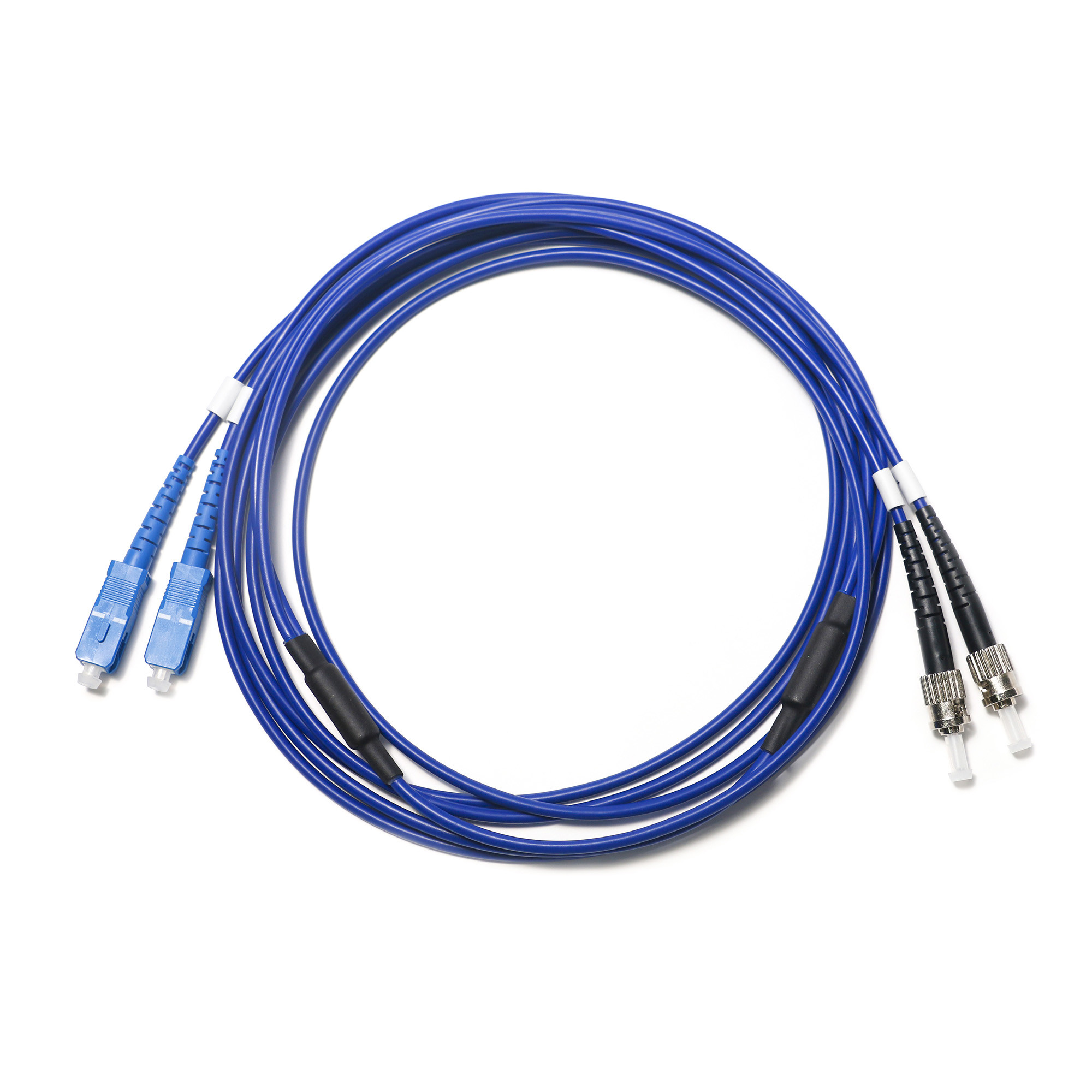 SC FC Dual Mode Fiber Optic Patch Cord OM3 Blue Wire 2/2 2.0/3.0mm For Surveillance Camera Use 3M 5M 8M 10M
