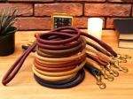 5ft Length Rolled Leather Dog Leash Lead For Small Large Dogs