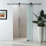 Customized Interior Barn Door Kit Stainless Steel For Glass Doors