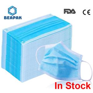 Quality Skin Friendly 3 Ply Non Woven Face Mask For Blocking Dust Air Flexible Earrings wholesale