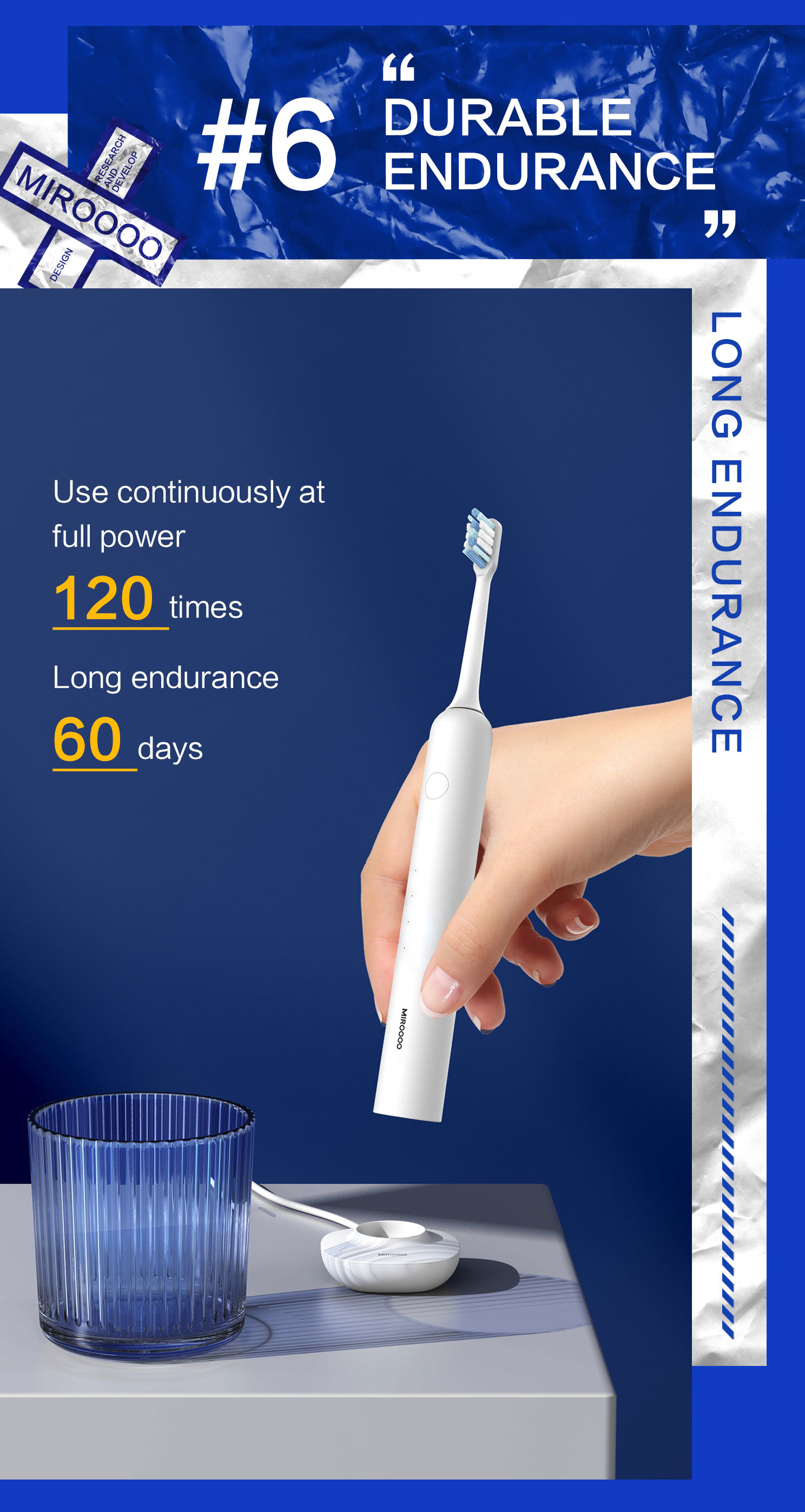 Timing Rechargeable And Waterproof CE RoHS Compliance Sonic Electric Toothbrush Wireless Charging Smart