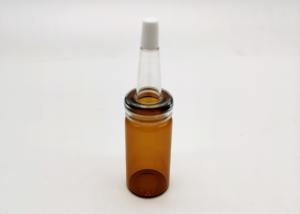 Quality Pearl luster Amber Color 10ml Glass Cosmetic Bottle wholesale