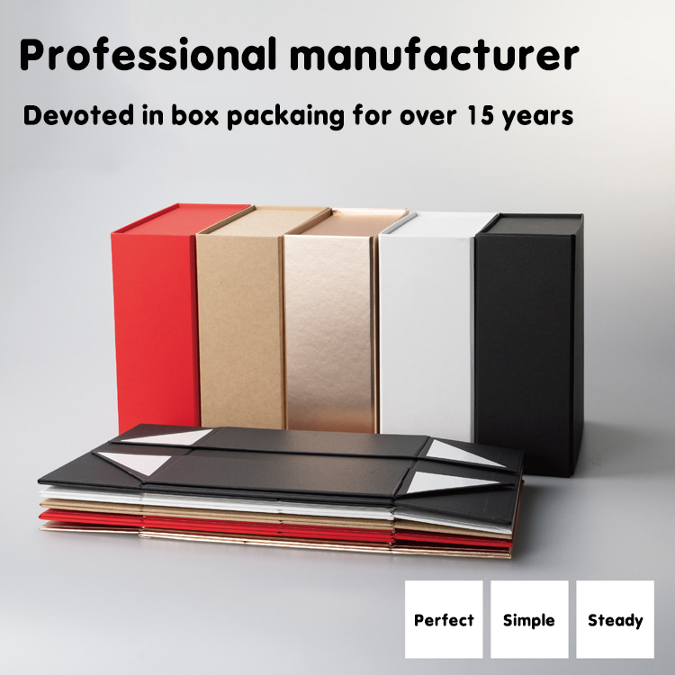 In Stock Luxury Matt Lamination Magnetic Folding Cardboard Box Garment Baby Clothes Package Gift Box