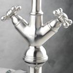 Classic design Dual lever sink mixer stainless steel faucet kitchen