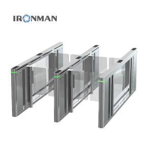 Quality Acrylic or Tempered Glass Arm Material Speed Gate Turnstile for Air Port Entrance wholesale