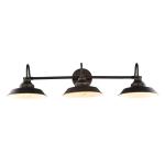 Bathroom Vanity Light 3 Light Wall Sconce Fixture Gooseneck Wall Mount Lamp （WH