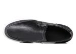 Summer Handmade Mens Slip On Sneakers Hollow Out Mens Black Driving Loafers