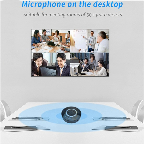 plug and play 2.4G wireless USB conference speakerphone for video conference system with battery