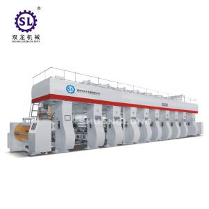 Quality 8 Color Auto High Speed Roto Gravure Printing Machine Shaft type air shaft wholesale