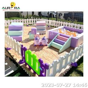 Quality Ball Pit Pool Equipment Soft Play Fence For Kids White Soft Play Ball Pit wholesale