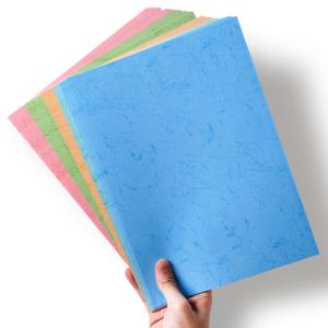 Quality Flat Texture Leather Grain Stationary A4 Binding Paper wholesale