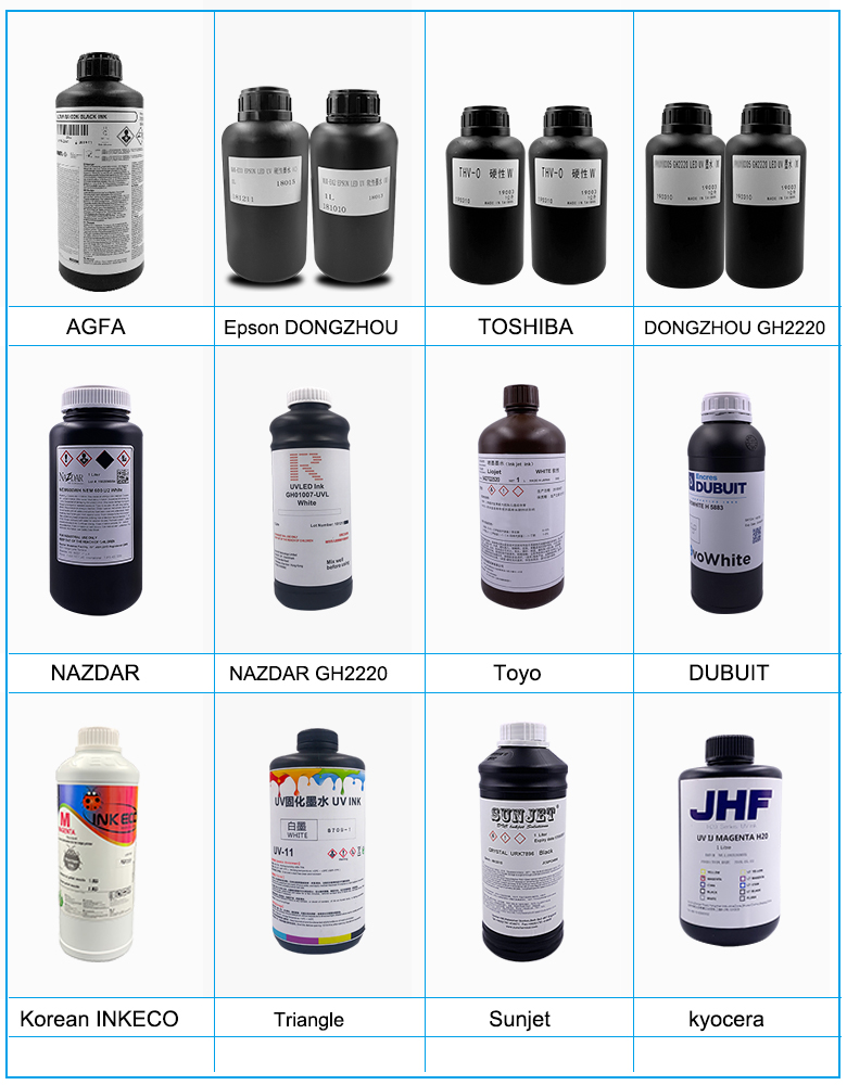 US Nazdar NEM500 D7 Epson Uv Brother Printer Ink Refill For Ricoh GH2220 Printhead