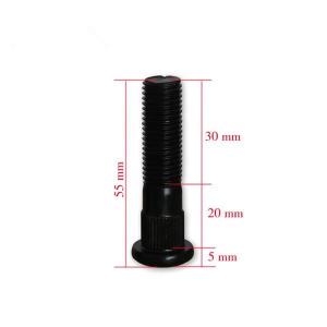 China Carbon Steel Wheel Bolts Black Zinc Heavy Duty Wheel Hub Bolts on sale
