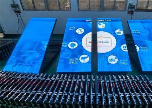 Quality P4 Wall-mounted Outdoor led screen For Advertising Front Flip cabinet Maintain the cabinet Before Rain Proof wholesale