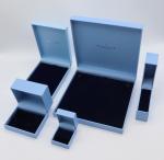 Coated Paper wrap greyboard Luxury Packaging Boxes Rigid With Velvet Inner Tray