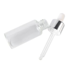 Quality K1003 Clear Glass Serum Dropper Bottles Nonspill Alkali Resistant wholesale