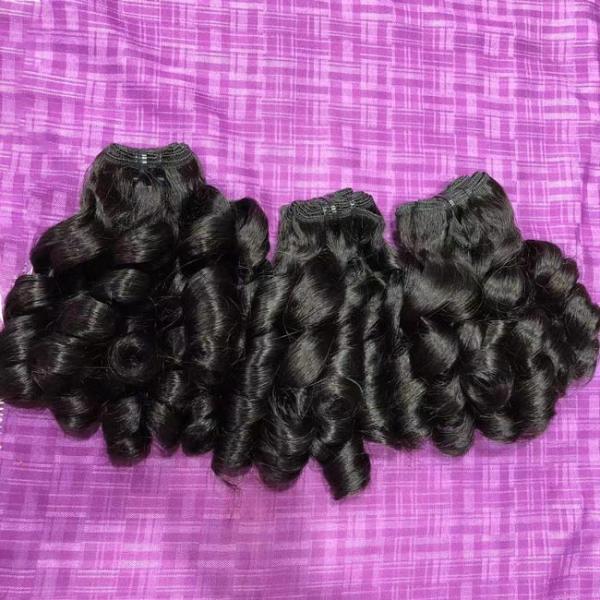 ODM Brazilian Funmi Double Drawn Human Hair Remy Flexi Pissy Curly Hair