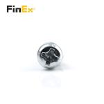 Alloy Steel Blue Zinc Plated Round Head Cross Drive Step Shoulder Screws for