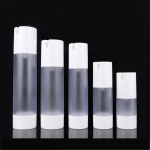 Quality White Plastic PP Cream Airless Cosmetic Bottles 15ml 30ml 50ml wholesale