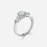 2 Carat Lab Grown Diamond Ring Prong Setting Lab Grown Diamond Wedding Band